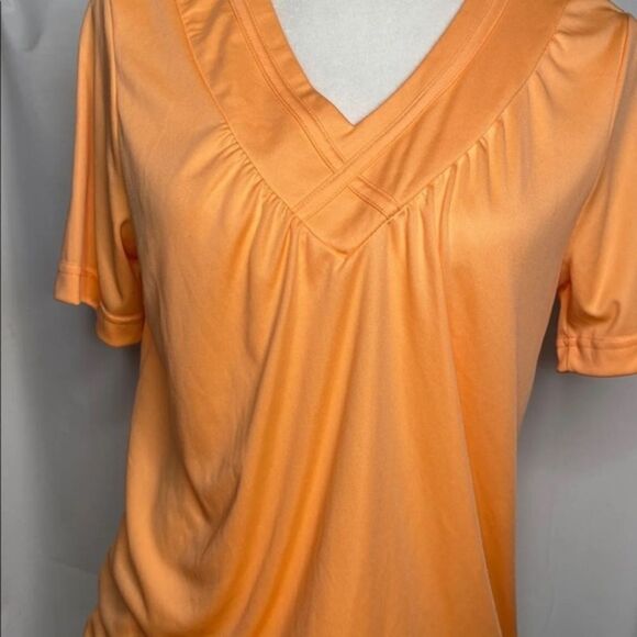 Blair Blouson Peach Short Sleeve Top - Picture 4 of 6